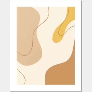Mid-century modern organic abstract Posters and Art